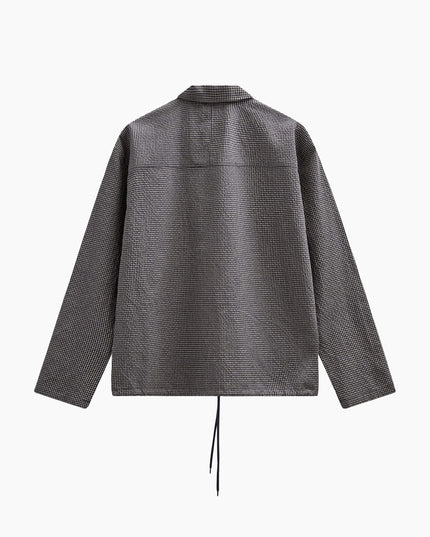 Anerkjendt AKOTTO Overshirt Sky Captain, Rückansicht Karomuster Marineblau Relaxed Fit