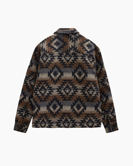 Anerkjendt AKOTTO Inka Overshirt Delicioso, Rückenansicht Inka-Rautenmuster, Anerkjendt AW26
