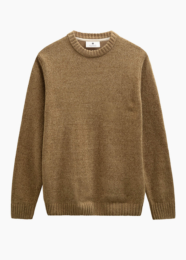 Anerkjendt AKSUNE Chenille Knit Ermine, samtige Stricktextur, Relaxed Fit, Frontansicht
