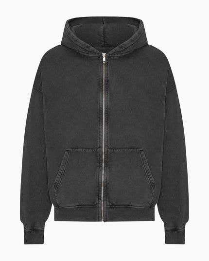 Colorful Standard Organic Oversized Zip Hood Faded Black