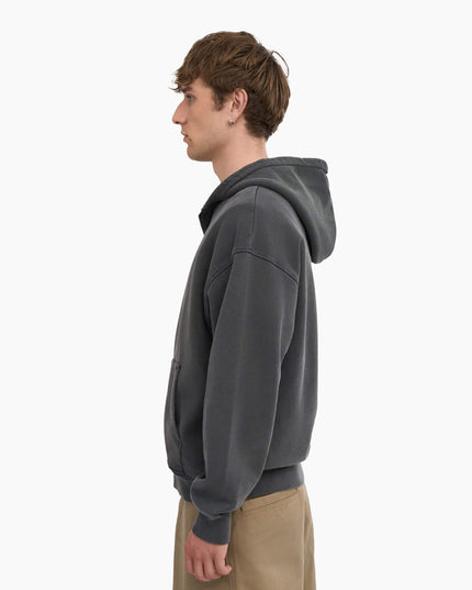 Colorful Standard Organic Oversized Zip Hood Faded Black