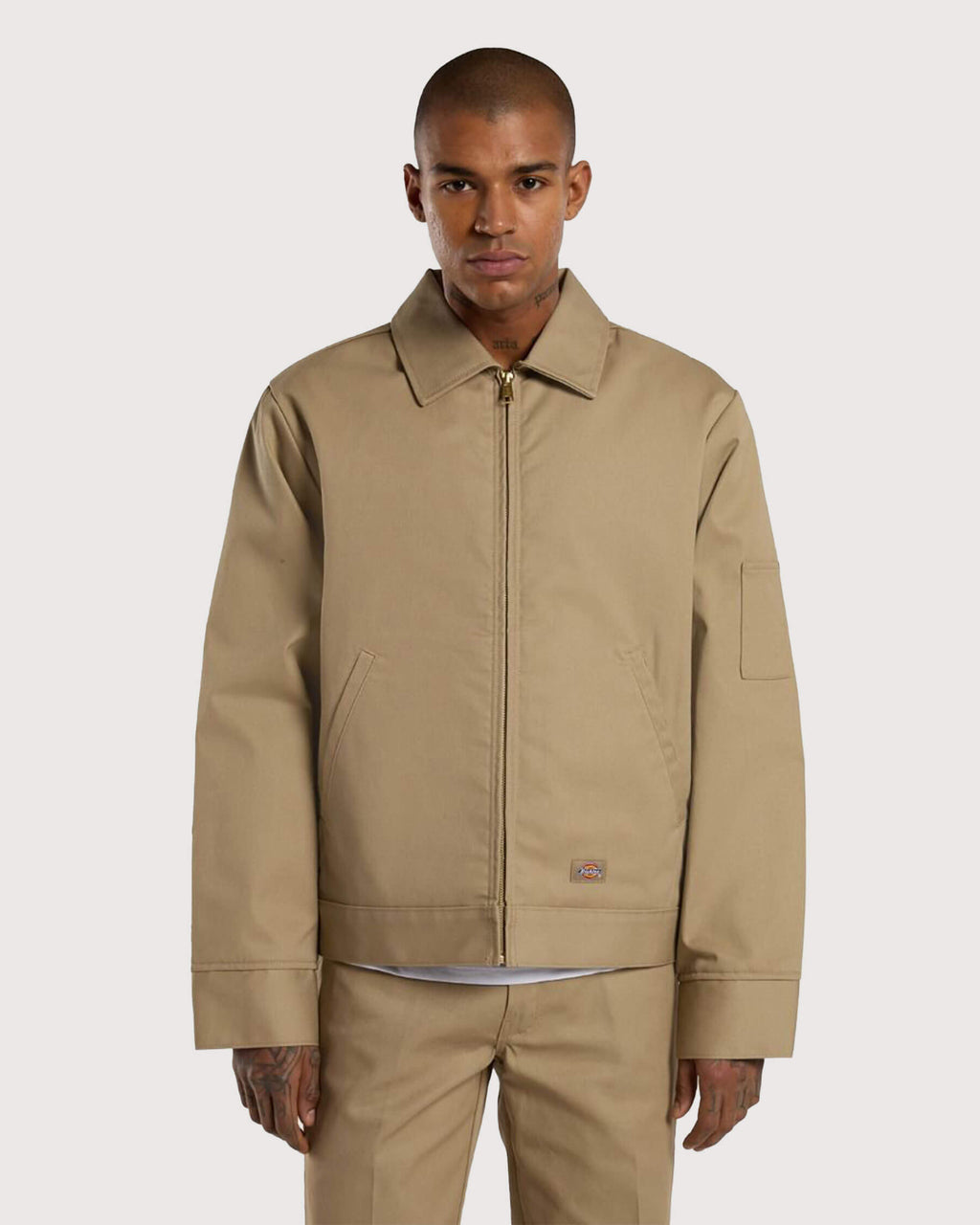 Dickies-Lined-Eisenhower-Jacke-Khaki-01