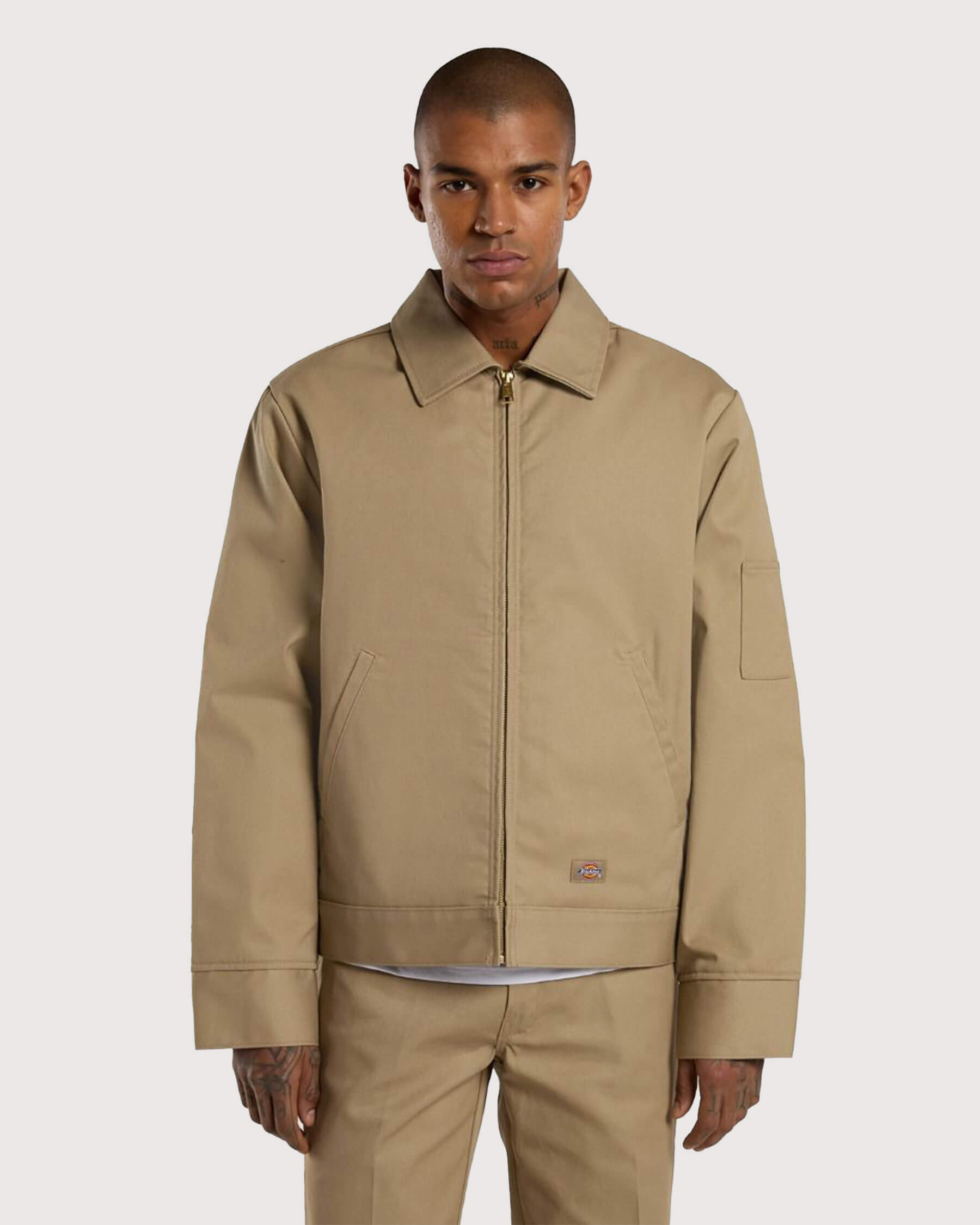 Dickies-Lined-Eisenhower-Jacke-Khaki-01