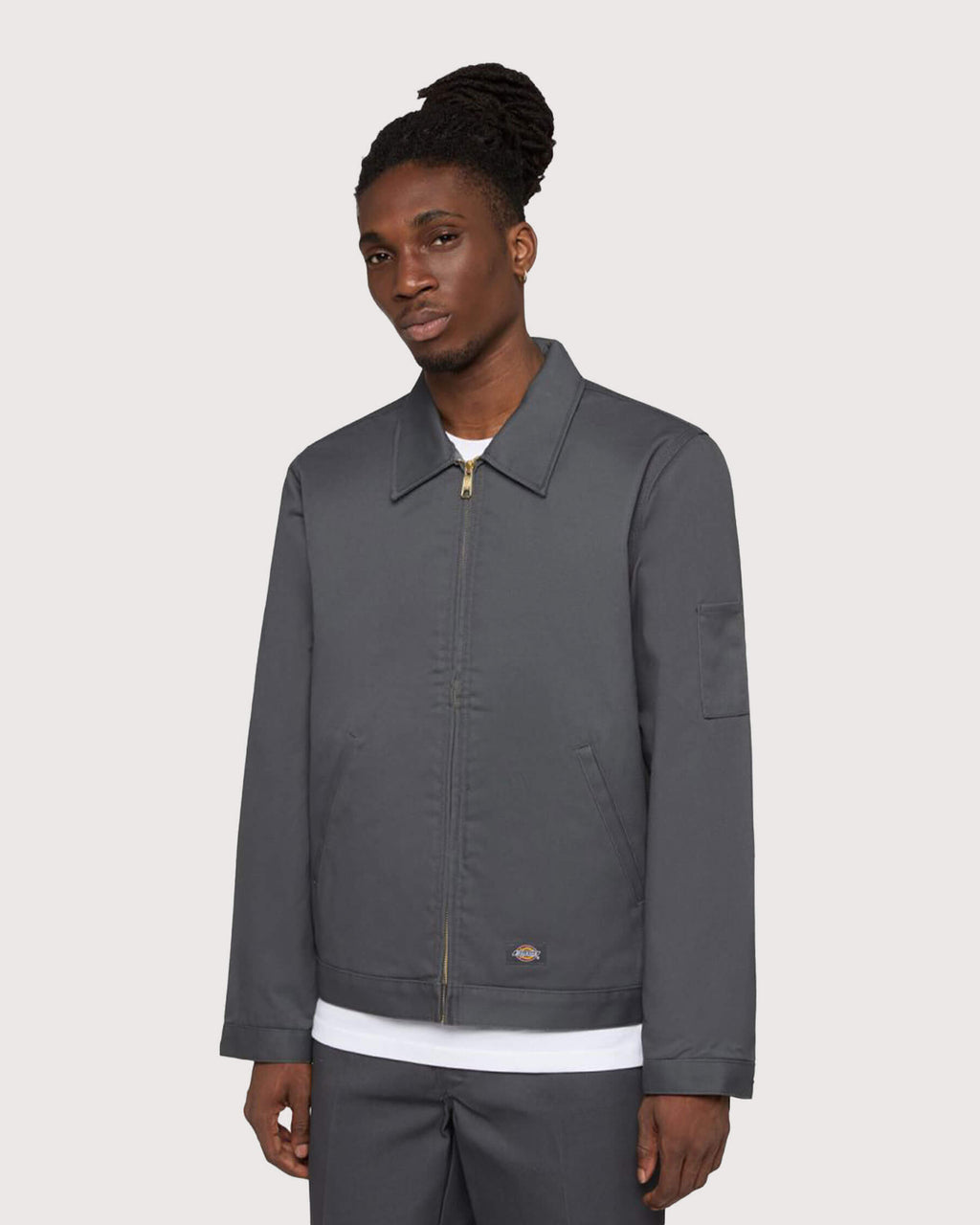 Dickies-Lined-Eisenhower-Jacke-Kohlengrau-01