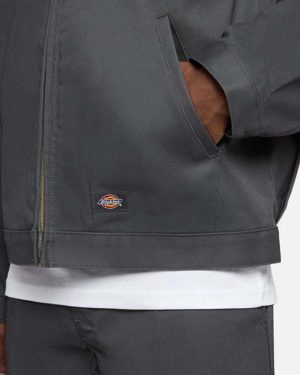 Dickies-Lined-Eisenhower-Jacke-Kohlengrau-04