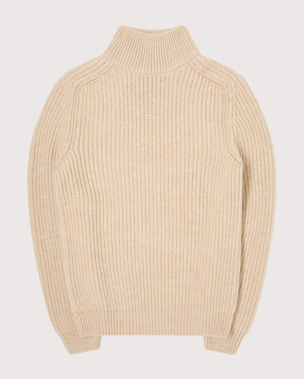 Edwin-Roni-High-Collar-Sweater-Beige-01