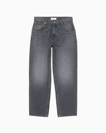 Edwin Tyrell Pant Schwarz Radium Wash, Studio-Frontansicht 5-Pocket, 13.56oz Pembroke Black Denim