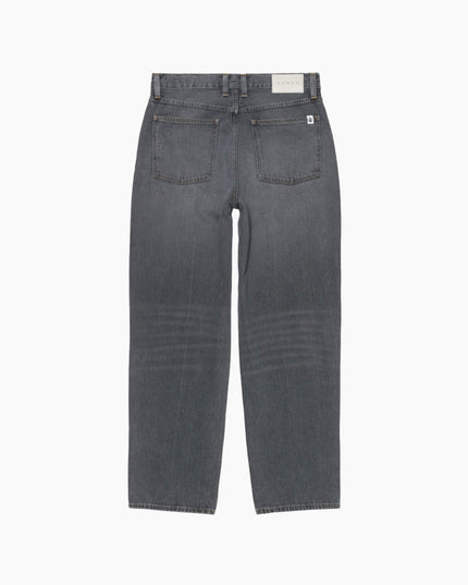 Edwin Tyrell Pant Schwarz Radium Wash, Studio-Rückenansicht 5-Pocket, 13.56oz Pembroke Black Denim