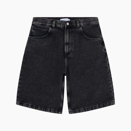Edwin Worker Short Schwarz Loose Fit – Frontansicht