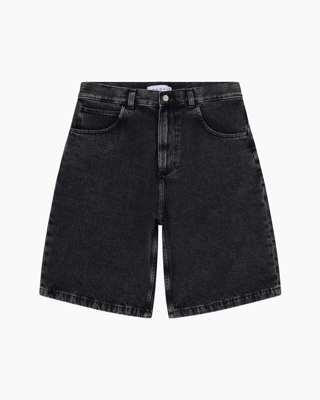 Edwin Worker Short Schwarz Loose Fit – Frontansicht
