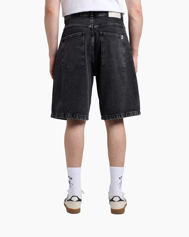 Edwin Worker Short Schwarz – Getragen, Loose Fit