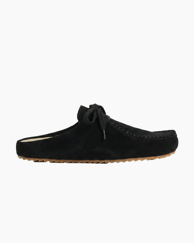 Good News Kindlin Black, Slip-On Silhouette, entspannte Moccasin-Form, Seitenansicht