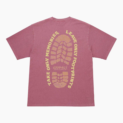 Gramicci-Footprints-T-Shirt-Pigment-Dyed-Red-01