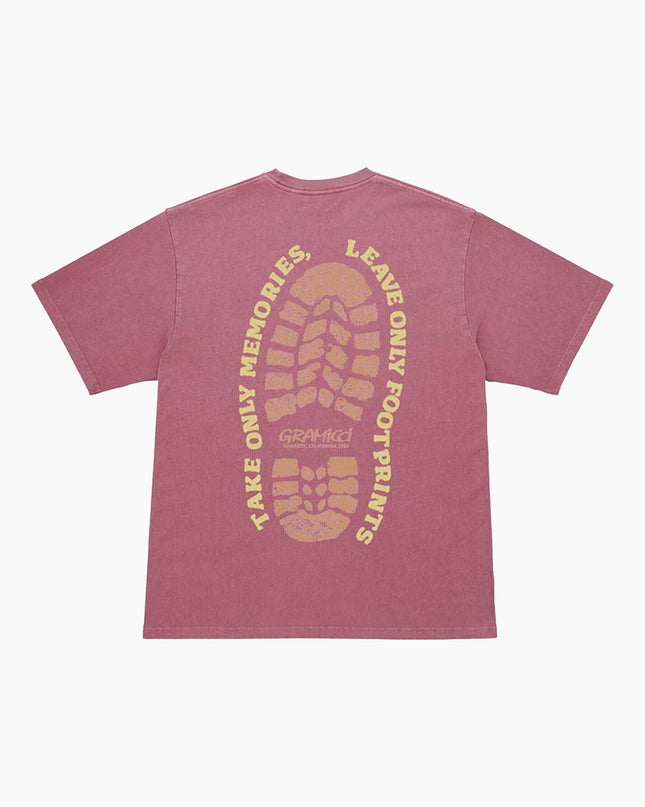 Gramicci-Footprints-T-Shirt-Pigment-Dyed-Red-01