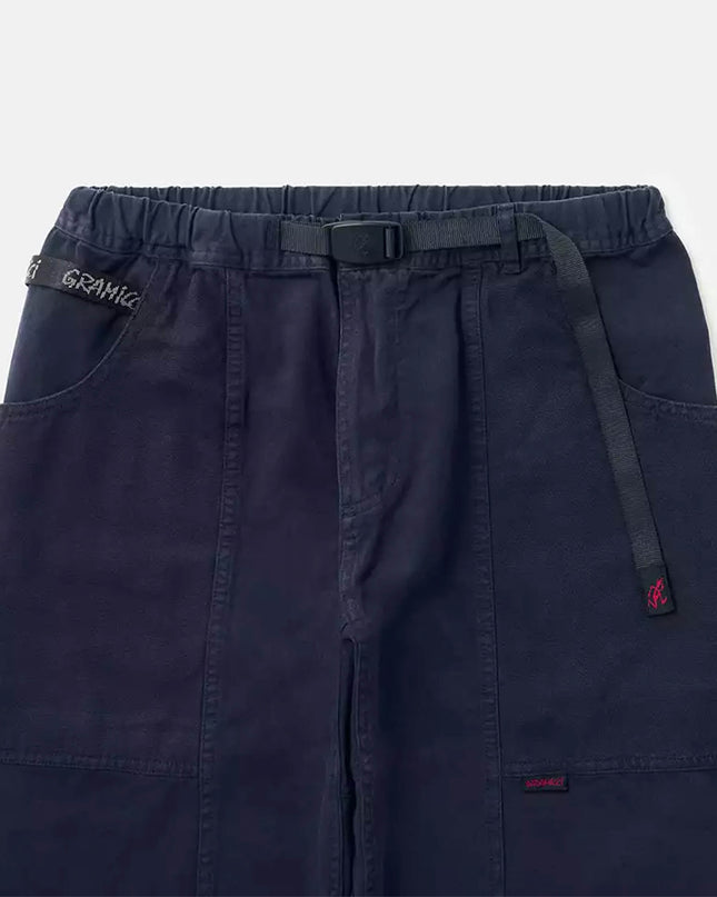 Gramicci Gadget Pant Doppelmarineblau, Nylongürtel mit Gramicci-Logo rechts, Schlüsseleinhänger