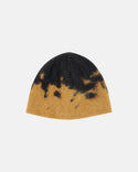 Gramicci Mohair-Splatter-Beanie Safron, eingestricktes Splatter-Muster, 15% Mohair One Size

