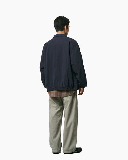 Gramicci Twill-Around Jacket Double Navy Rückansicht, Standing Collar, Gramicci FW26 Outdoor Lifestyle