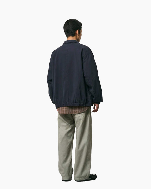 Gramicci Twill-Around Jacket Double Navy Rückansicht, Standing Collar, Gramicci FW26 Outdoor Lifestyle