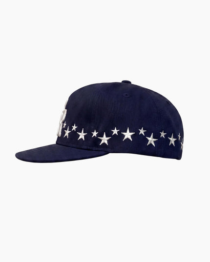 Green Room Stars Cap Navy Blue, zweite Ansicht, All around Embroidery Sterne weiß navy Green Room Cap
