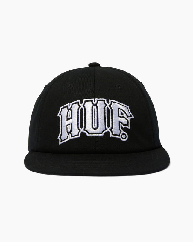 HUF-Classic-Arch-Snapback-Schwarz-Weiß-01