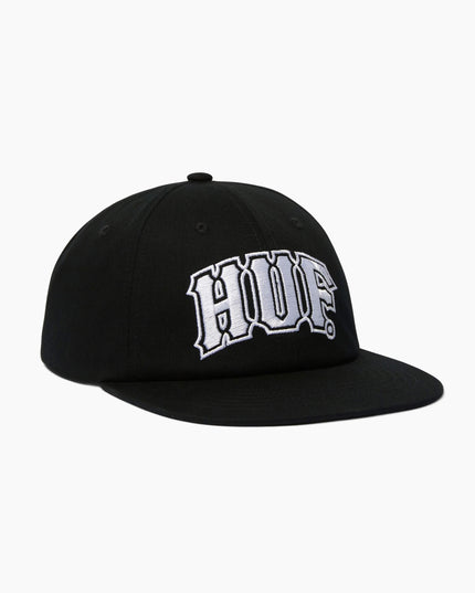 HUF-Classic-Arch-Snapback-Schwarz-Weiß-02