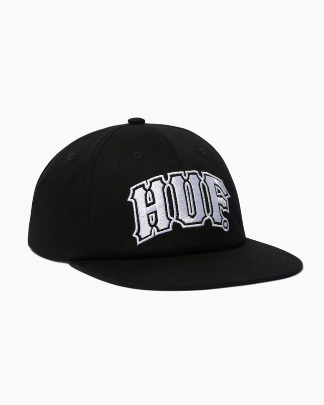 HUF-Classic-Arch-Snapback-Schwarz-Weiß-02