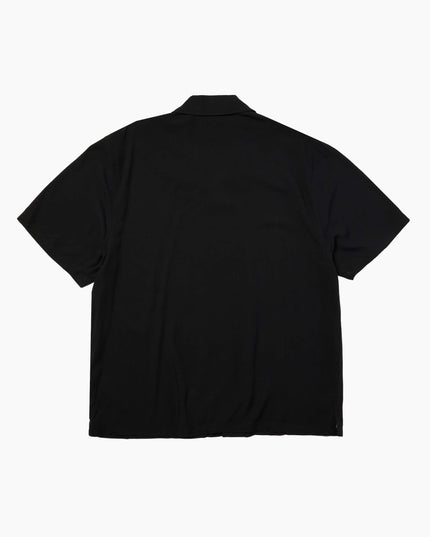 HUF Dogged Resort Shirt Schwarz, Camp Collar, oversized Hunde-Artwork, Rückansicht Relaxed Fit