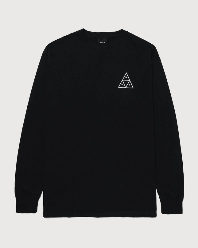 HUF-Essentials-Triple-Triangle-Longsleeve-Schwarz-01
