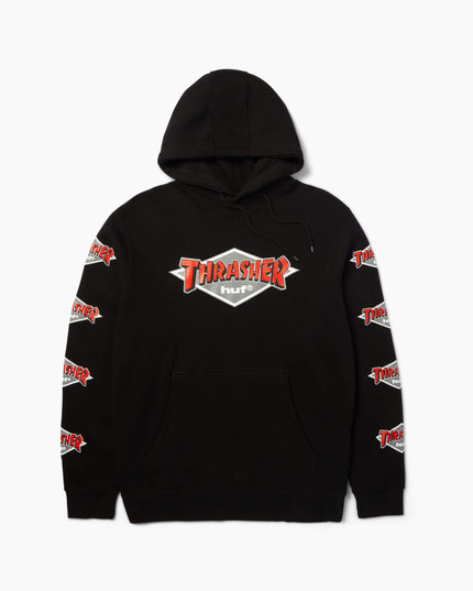 HUF-x-Thrasher-Logo-Hoodie-Schwarz-01