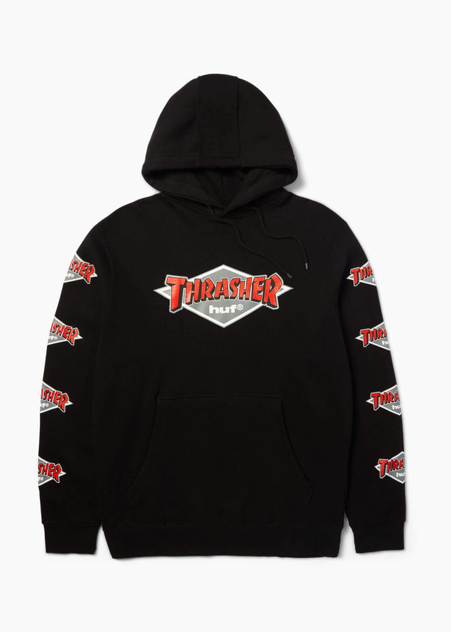 HUF-x-Thrasher-Logo-Hoodie-Schwarz-01