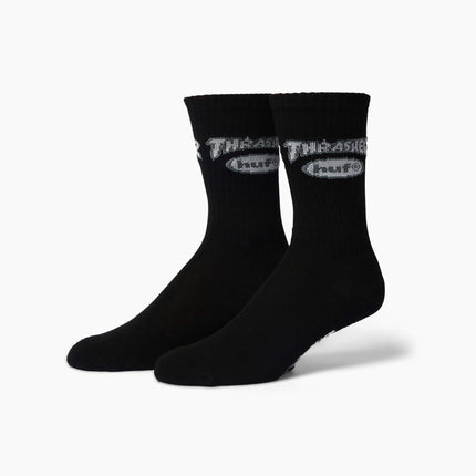 HUF-x-Thrasher-Logo-Socken-Schwarz-OS-01