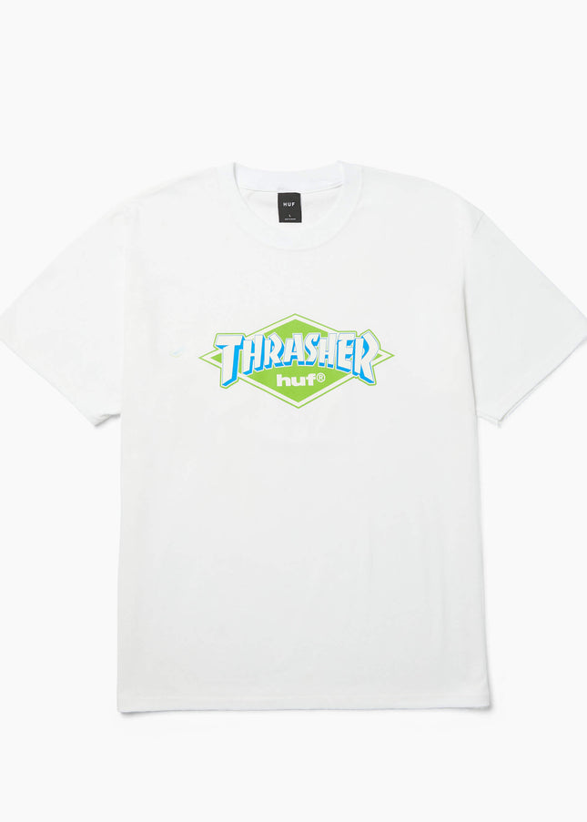 HUF-x-Thrasher-Logo-T-Shirt-Weiß-01