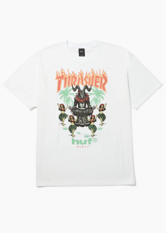 HUF-x-Thrasher-T-Shirt-Goat-Luau-Weiß-01