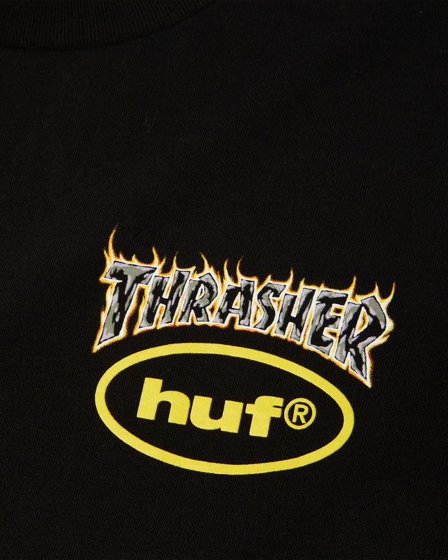 HUF-x-Thrasher-T-Shirt-Meltdown-Schwarz-03