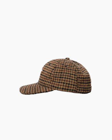 Hatline LAB Heritage Logo Snapback Salt Pepper, Seitenansicht Curved Brim, 6-Panel Unstructured Snapback Salt Pepper