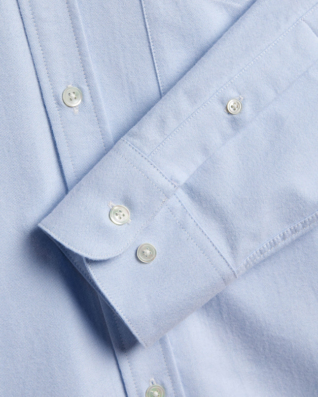 Portuguese Flannel Brushed Oxford Light Blue, zweite Aufnahme, Brushed Oxford Hemd hellblau Regular Fit Portugal