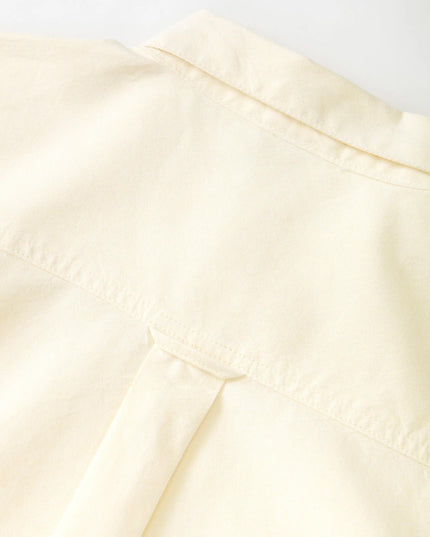 Service Works Artichoke Oxford Shirt Vanilla, Rückenansicht Traditional Cut, GOTS Bio-Baumwolle Oxford Hemd vanilla