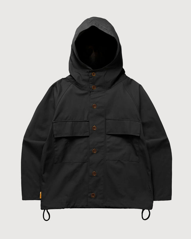 Service Works Waxed Cotton Allotment Parka Schwarz