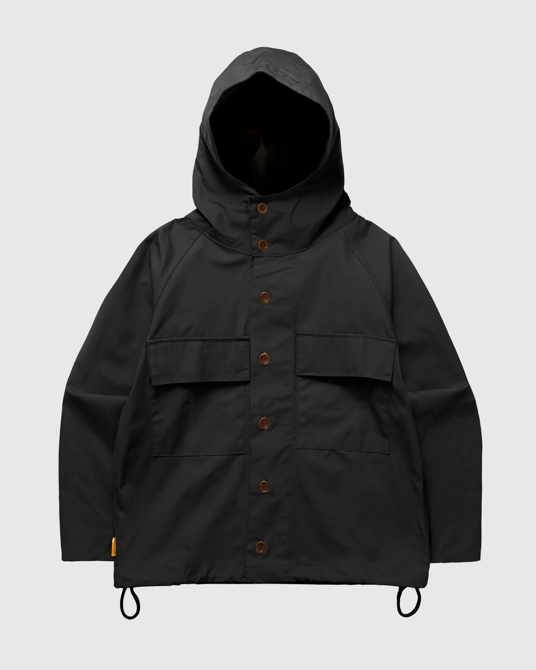 Service Works Waxed Cotton Allotment Parka Schwarz