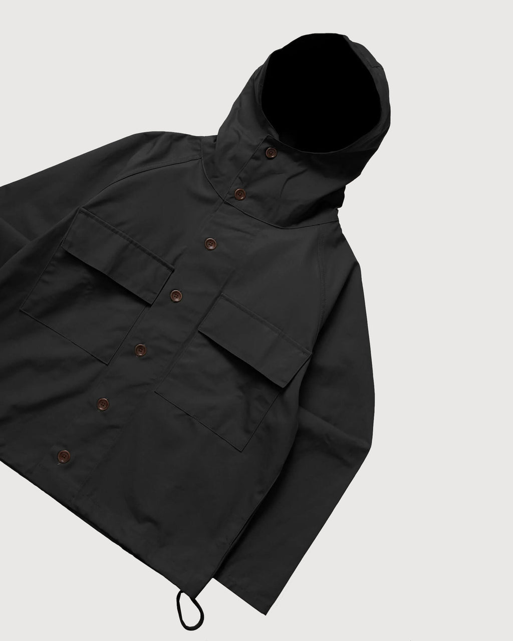 Service Works Waxed Cotton Allotment Parka Schwarz