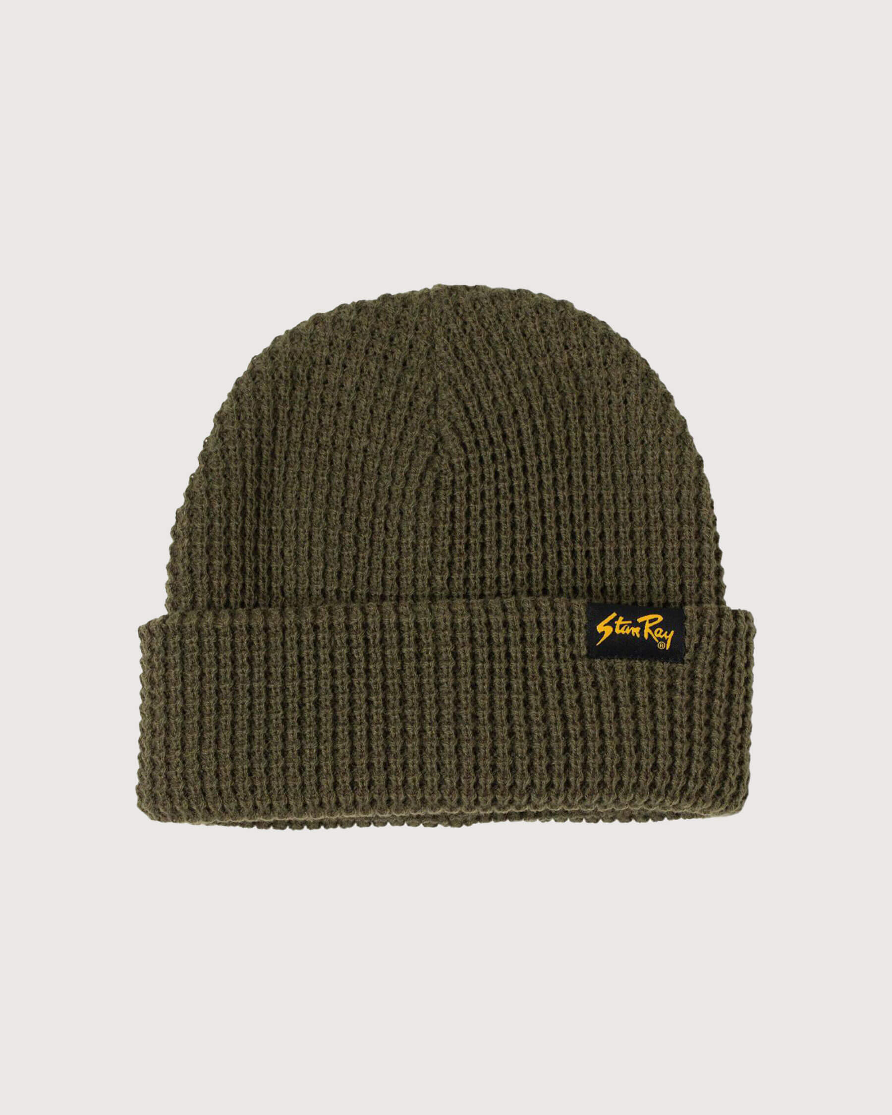 Stan-Ray-Waffle-Beanie-Olive-01