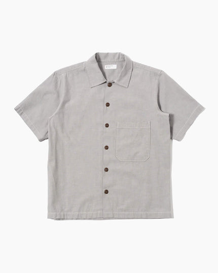 Universal-Works-Hemd-Izumi-Cotton-Izumi-Cotton-Fatigue-Grau-01