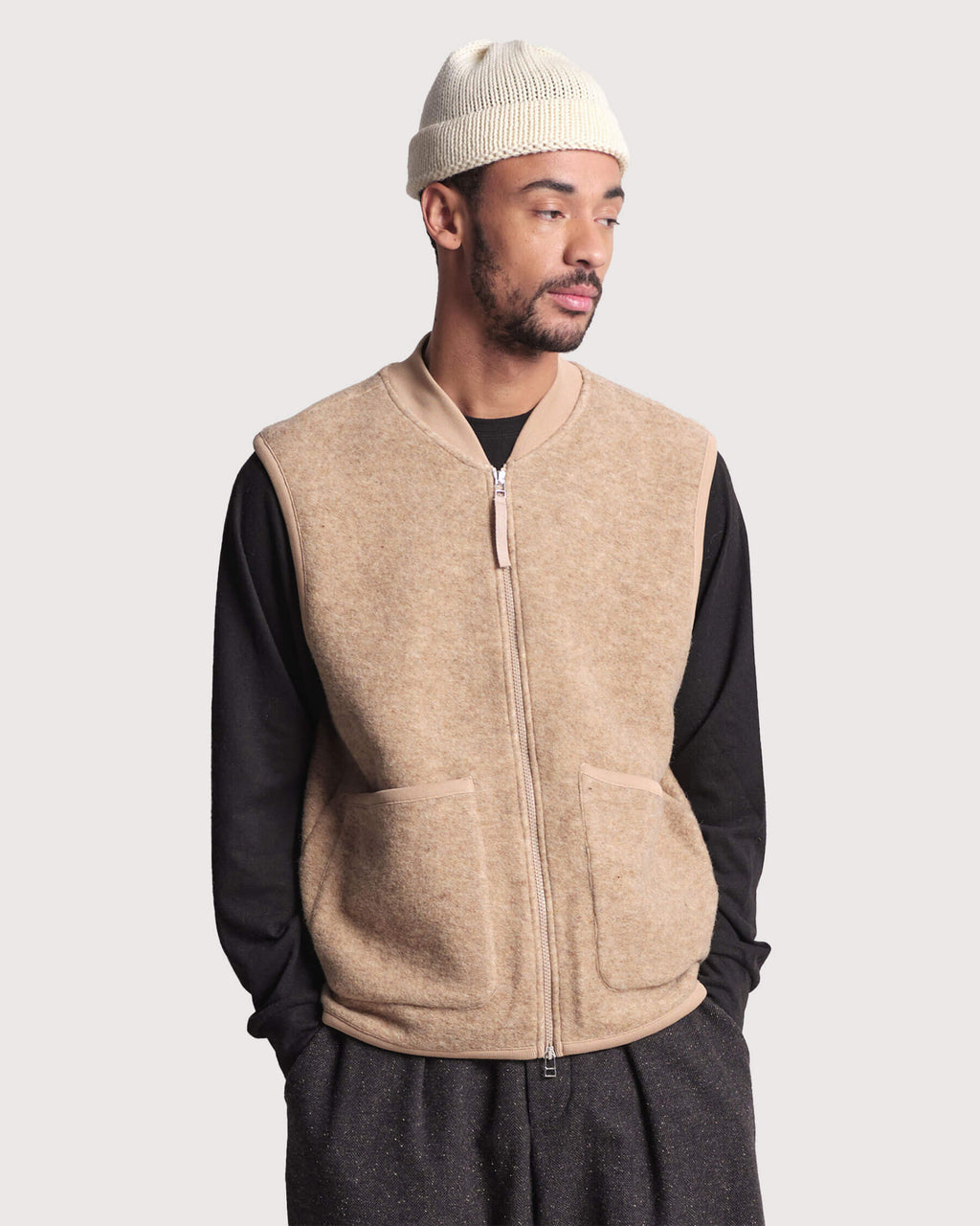 Universal-Works-Zip-Waistcoat-00015-Fawn-01