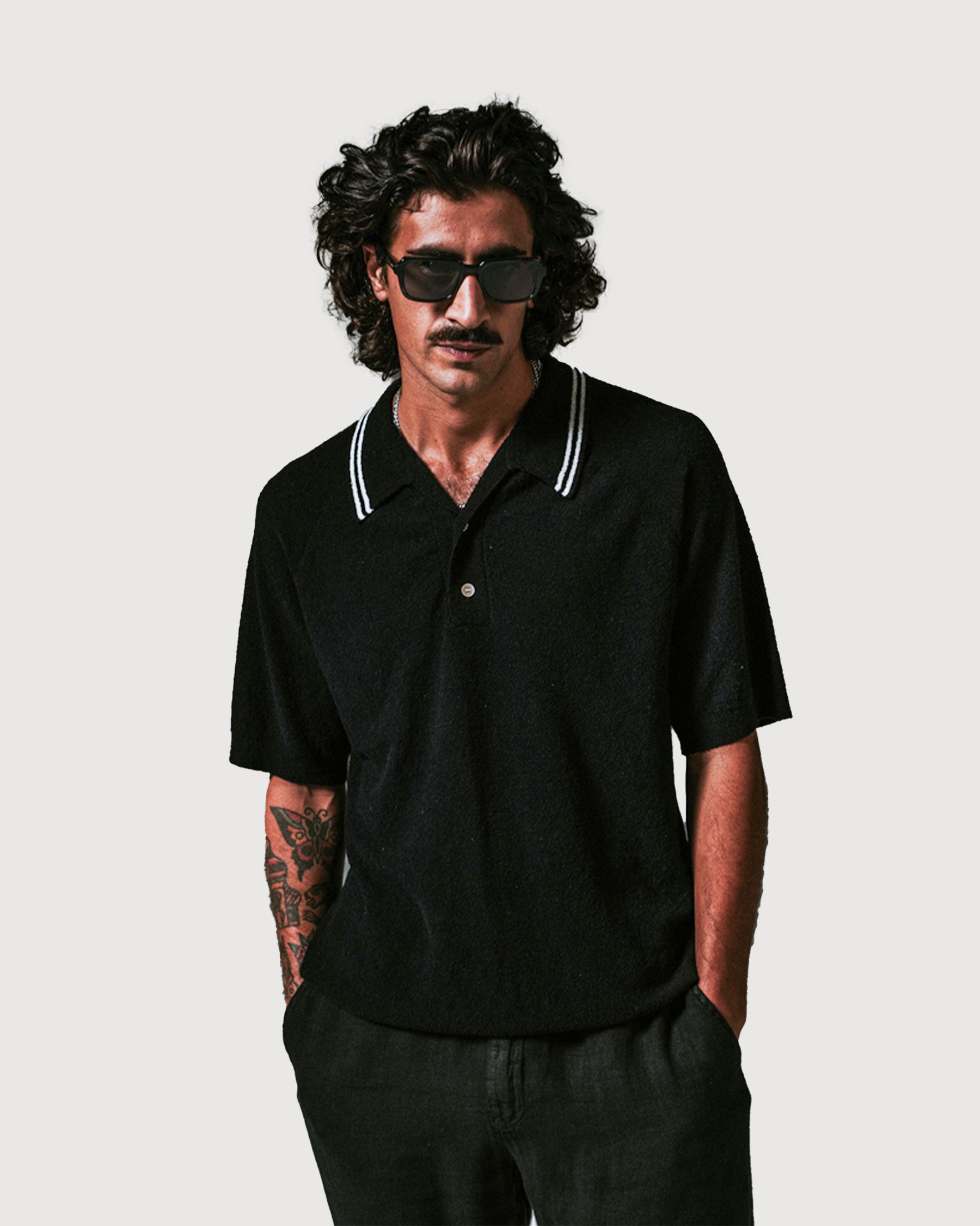 Wax-London-Albion-Polo-Schwarz-02