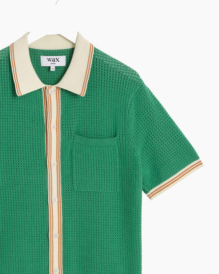 Wax-London-Polo-Shirt-Belle-Green-Tipped-Pointelle-03