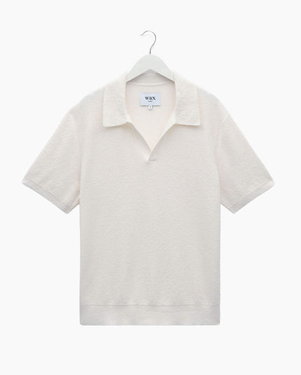 Wax-London-Polo-Shirt-Siena-Ecru-Boucle-Knitted-01