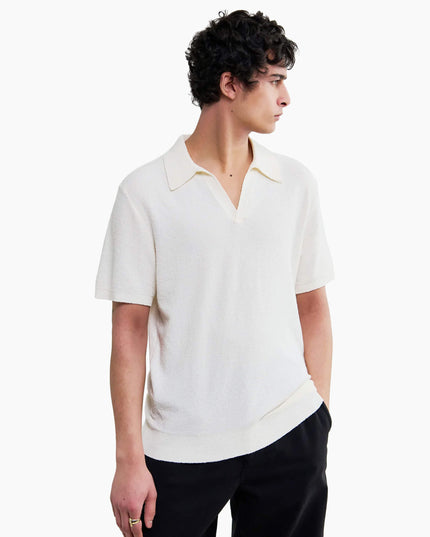 Wax-London-Polo-Shirt-Siena-Ecru-Boucle-Knitted-04