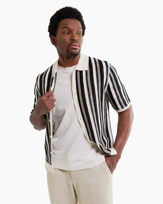 Wax-London-Shirt-Porto-Ecru-Black-Stripe-03