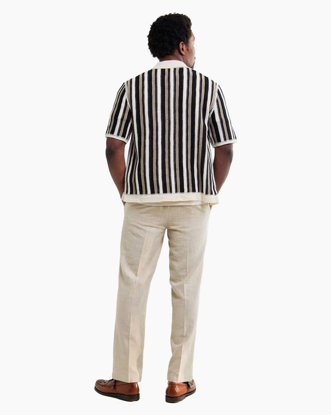 Wax-London-Shirt-Porto-Ecru-Black-Stripe-04