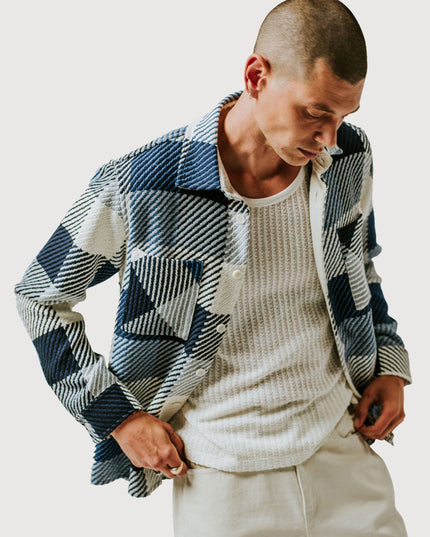 Wax-London-Whiting-Overshirt-Block-Check-Navy-02